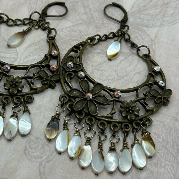 NEW - Handmade - Oversized Hoop Earrings - Picture 10 of 10